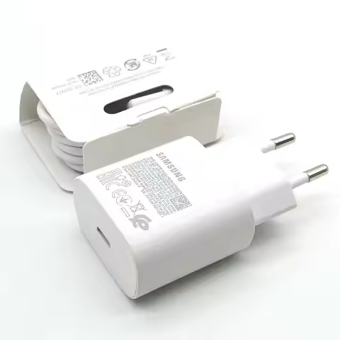 Samsung S24 25W PD Super Fast Charger Adapter Type C Cable For Galaxy S20 S21 S22 S23 S24 Note 20 Ul
