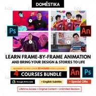 Bundle Course-Learn Animation With Photoshop/Adobe Animate From Scratch | From A-Z With over 20 Hour
