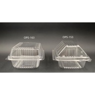 [READY STOCK] OPS-153 - BENXON Plastic Tray with Lock [ 100pcs± ] Bakery Disposable Clear Food Box -