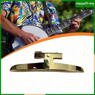 [MuyeadMY] Banjo Armrest Gold Metal Fit Bracket with Two Apart Rim Hooks Mirror Finish Music Instrum