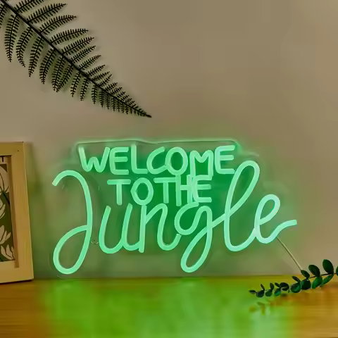 Chi-buy LED Neon New Jungle USB Powered Neon Signs Decor Lamp Signs Birthday Gift Wall Art For Bedro