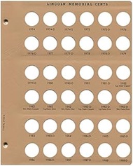Dansco Lincoln Cents Album Replacement Page 1974 – 1988-D 7/3#6-7100/#2-7102