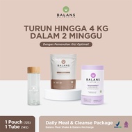Balans Daily Meal & Cleanse Package | Bundling Fiber Drink & Meal Shake Susu Protein Tinggi Kalsium 
