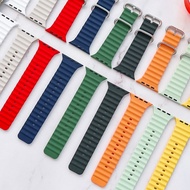 T800 T900 Ultra Straps Ocean Silicone Band For iWatch 42-44-45mm / Ultra 49mm Replacement Strap T500