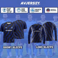 AVJ 014 - JERSI ANAK SABAH BLUE EDITION EXCLUSIVE QUICK DRY ADULT KID PLUS SIZE BAJU SUPPORTER