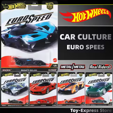 Hot Wheels Premium 2025 Kids Children Toys Bugatti Aston Martin Laferrari Mclaren 1:64 Car Model Hot