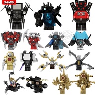 [Latest Complete Works 2-1] toilet Man vs Monitor Skibidi toilet Building Block Doll [B0347]