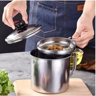 Oil Filter Container/ Stainless Steel Oil Pot/ 1.3 liter Oil Container/ Oil Container