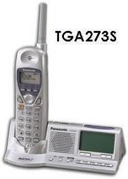 Panasonic 國際牌 KX-TG2740S用TGA273S 無線電話子機,FM/AM收音機+時鐘+鬧鈴; 8成新