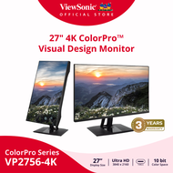 ViewSonic Monitor VP2756-4K / 27" / 4K UHD IPS / 5 ms (จอมอนิเตอร์) 27 นิ้ว One