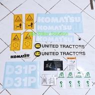 Dozer Sticker Komatsu D31P Heavy Equipment Sticker