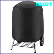 HNDFY BBQ Grill Cover 210D Grill Cover For Weber Charcoal Kettle, Waterproof Black Smoker Cover Round Grill Covers Gas Outdoor KYRTR