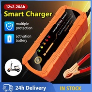🚗12V 24V Charger Bateri Kereta Car Battery Charger Cas Bateri Motor Kereta Pengecas Bateri Kereta Ba