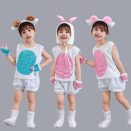 New Kids Lamb Animal Costume for Stage Plays, Kindergarten Performances, Cartoon Style, Big Gray Wol
