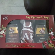 Le Cafe Buy 2 Jars Get 1 Bag (100g x 2) Columbia Brazil Coffee Freeze Dried Kopi Segera