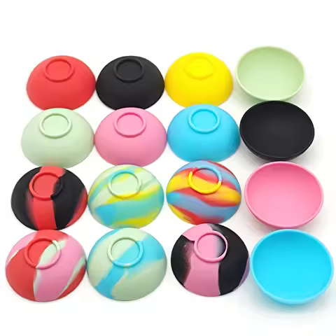 50Pcs Silicone Bowl 50mm For Tobacco For Rolling Paper Tray Smoking Accessories Smoke Jar For Men He