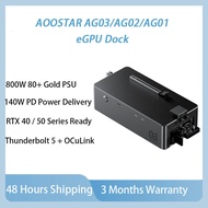 AOOSTAR AG03 /AG02 /AG01 Thunderbolt 5 + OCuLink eGPU Dock Dual TB5 800W 80+ Gold PSU External Graph