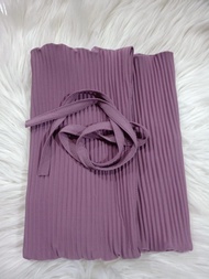 Jilbab Bergo Maryam Zainna Plisket Hijab Syari Dewasa Non Pet Jersey Premium Khimar Kerudung Instan 