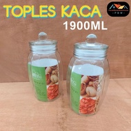 1900ml Glass Jar Eid Glass Jar/ Cookie Jar/ Round Glass Jar/