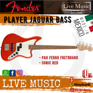 Fender Player Jaguar Bass Electric Guitar, Pau Ferro Fretboard - Sonic Red