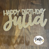 [CraftsBy.Lizzie] Customised Glitter Wording Cake Topper