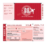 Boarding pass invitation 004