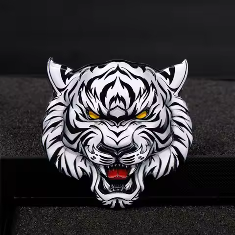 Tiger Fierce Beast 3D Metal Car Sticker Auto Emblem Badge Motorcycle Window Styling Helmet Hood Rear