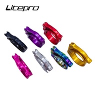 Litepro P30 Titanium Shaft Head Tube Quick Release Clamp Aluminum Alloy 40MM Standpipe Clip Faucet Lock Buckle For Birdy Bike