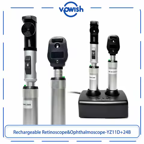 Optometry Equipment YA-11D+YZ-24B Streak Retinoscope Ophthalmoscope Set With LED-Bulb Rechargeable B