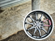 New Car Sport Rim RAYS CE28 Wheels 17x8J 10x100/114.3 ET38 Gunmetal Center Polish - READY STOCK