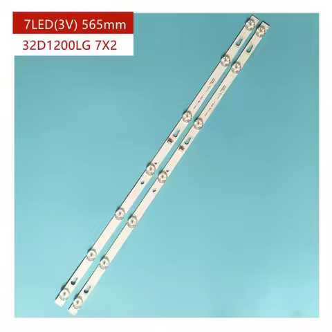 2PCS=1TV 7LED 3V 564mm For 32 inch LCD TV 32HR332M07A5 V1 4C-LB320T-HRAC TCL 30D1200LG 7X2