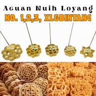 Acuan Kuih Loyang Tembaga /Rose Cookies Mould/Loyang Honeycomb Biscuits/Kuih Loyang