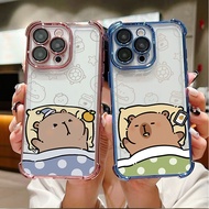 Lovely Capybara Case For Iphone 17 16 Pro Max 17 Air 16e 15 14 13 Pro Max 15 16 Plus 15+ 16+ 14+ 14P