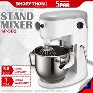 SPAR Table Top Mixer SP-502 (5.0L/750W) Bowl-Lift 10 Speeds Stand Mixers 1HP DC Carbon Brush Motor H