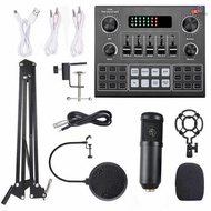 Set Recording Intelligent Multifunctional Condenser Broadcasting and V 9 BM 800 Suspension Card Webcast Live Microphone Sound Computers for Kit