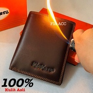 Original Genuine Leather Men Wallet Kickers Cool &amp; Latest Free BOX - Brown