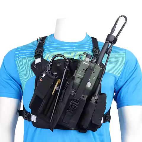 BAOFENG&ABBREE Radio Chest Harness Pocket Bag Carry Case Holster for Baofeng UV-5R UV-10R UV-9R UV-S