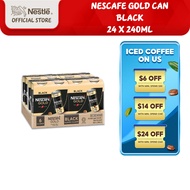 [Carton] NESCAFE Gold Black Coffee Can (6 x 240ml)