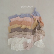 Peekaboo Breathable Mesh Newborn Suit [Ready Stock Next Day Arrival] Pure Cotton Newborn Clothes Bab