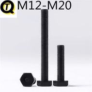 Nylon External Hexagon Screw M12-M20 Plastic Screw Black Insulation Screw Plastic Bolt Screw M14M16M