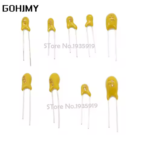 5PCS Tantalum Capacitor 16V 20V 25V 35V 50V 0.1UF 0.22UF 0.33UF 0.47UF 100UF 220UF 1UF 2.2UF 4.7UF 1