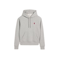 AMI PARIS Ami De Coeur Hoodie Heather Ash Grey (SS25)