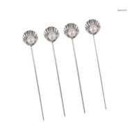 【SUIT*】 Home Hosting  Picks Set of 4 304 Metal Serving Picks for Fruit Plates  Service Appetizer Tab