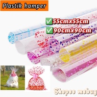 Colored Light hamper Plastic|Plastic opp Wrap|Hamper Sheets Ready To Cut|Gift/tupperware/ Statue/bear/Flower