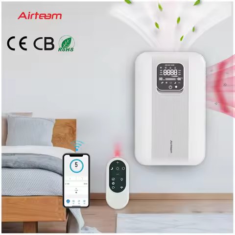 Recuperator ERV Single Room Hrv Heat Recovery Home Fresh Air Ventilation System