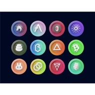 3D Three-Dimensional Cartoon Financial Management Encrypted Currency Coin Gold Coin icon icon icon L