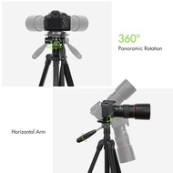 [LIX1] Andoer TTT-009 168CM/66.14Inch Portable Photography Tripod Monopod Camera Horizontal Stand Al