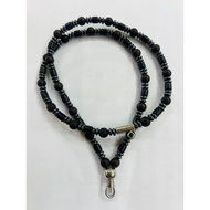 Amulet Chain necklace Ebony 2 Buckles Taiwang Buddha Treasure
