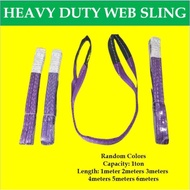 Mago 1 Ton Heavy Duty Web Sling 1-2-3-4-5-6 Meters Polyester Lifting Belt Width: 1'' 8B7
