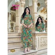 Indian Dress/Women's Dress/Punjabi Dress/Shirt Style Long Tops With Pocket Pant/Soft Material/Printe
